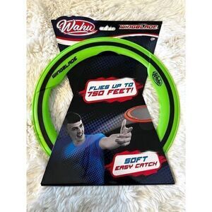 Wahu Wingblade Flying Ring Soft Grip Outdoor Toy Frisbee Discs Hi-Viz Green NEW!